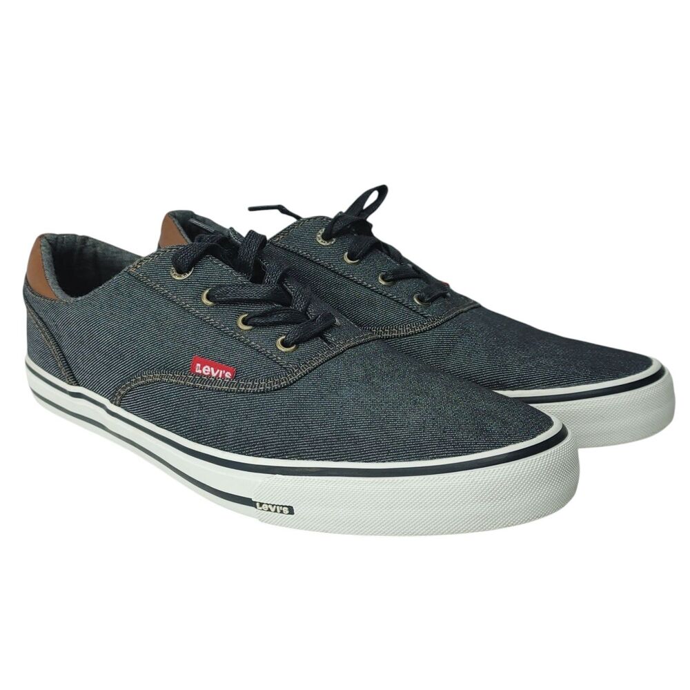 Levi's Ethan Denim II Canvas Low Top Sneakers Men's Size 13 Blue 51848141A